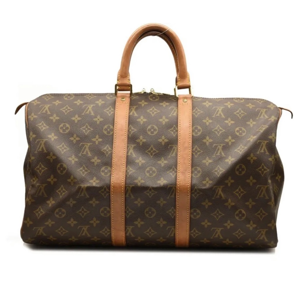 Louis Vuitton Keepall Duffle 45 Brown Canvas